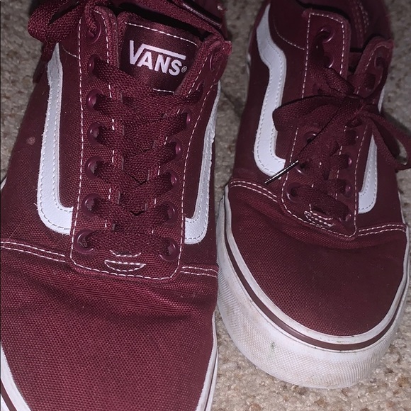 all burgundy vans